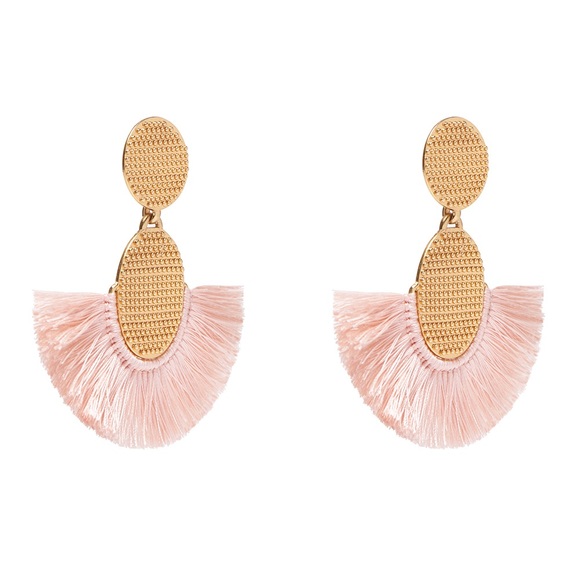 India Hicks Golden Fan Earrings - Picture 3 of 6